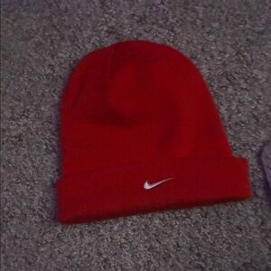 Nike Men's Red Knit Hat